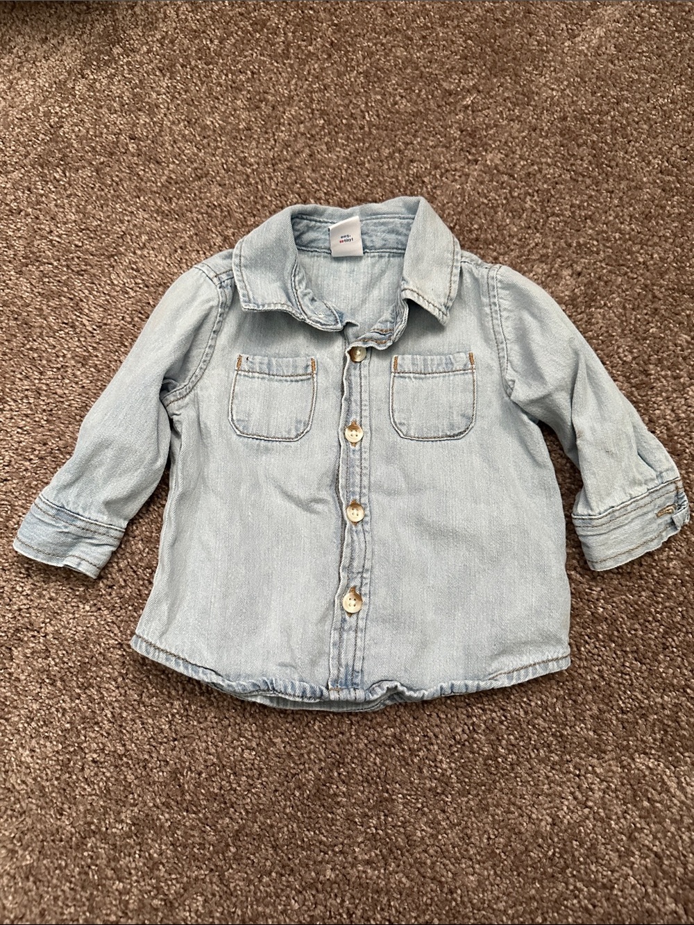 Old Navy Chambray Shirt Size 3-6 months